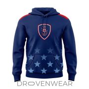 Seattle Mariners Stars and Stripes 2026 Soccer Inspired Pullover Hoodie - Image 2