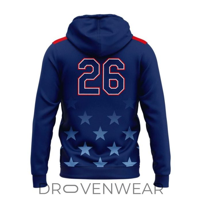 Seattle Mariners Stars and Stripes 2026 Soccer Inspired Pullover Hoodie - Image 3
