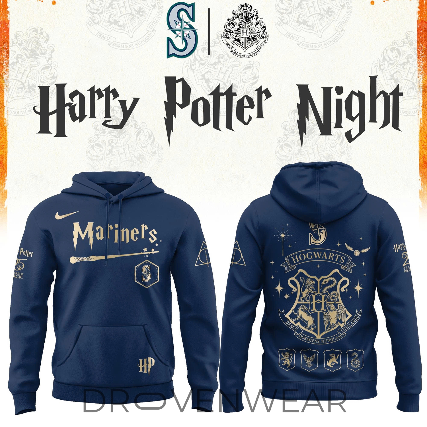 Seattle Mariners x Harry Potter Limited Edition Hoodie Seattle Mariners x Harry Potter Limited Edition Hoodie