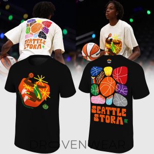 Seattle Storm x Pride Night 2026 Limited Edition Black Shirt by Drovenwear.com