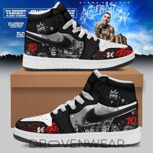 Sfera Ebbasta Celebration Tour 2026 Air Jordan 1 Sneakers by Drovenwear.com