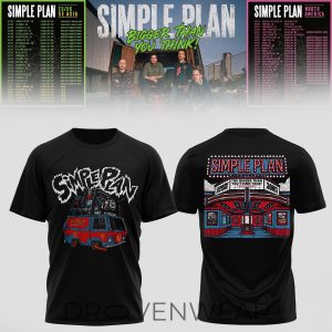 Simple Plan Bigger Than You Think Tour Graphic Shirt by Drovenwear.com