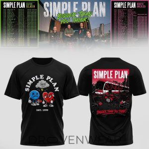 Simple Plan Bigger Than You Think Tour Graphic Shirt V2 by Drovenwear.com
