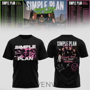 Simple Plan Bigger Than You Think Tour Graphic Shirt V4 by Drovenwear.com
