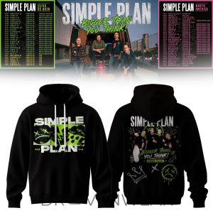 Simple Plan Bigger Than You Think Tour Hoodie V3 by Drovenwear.com