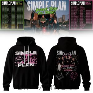 Simple Plan Bigger Than You Think Tour Hoodie V4 by Drovenwear.com