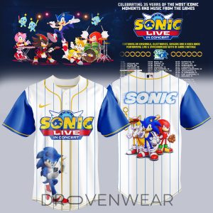 Sonic Live Concert 35th Anniversary Baseball Jersey 2026 by Drovenwear.com