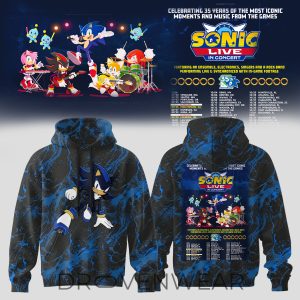 Sonic Live in Concert 35th Anniversary Hoodie by Drovenwear.com