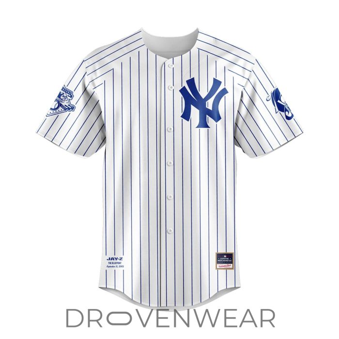 Special 2026 JAŸ-Z30 Reasonable Doubt x New York Yankees Jersey - White - Image 2