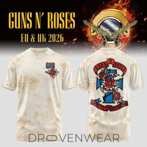 Special Edition Guns N Roses 2026 Tour Graphic Tee by Drovenwear.com