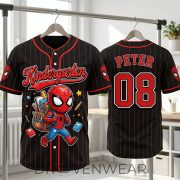 Spider-Man Back To School Jersey Shirt - Personalized Gifts For Kids 01natn - Image 3