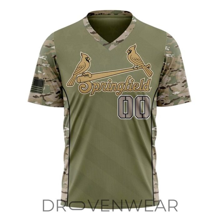Springfield Cardinals Military Appreciation Night 2026 Limited Edition Baseball Jersey - Image 2