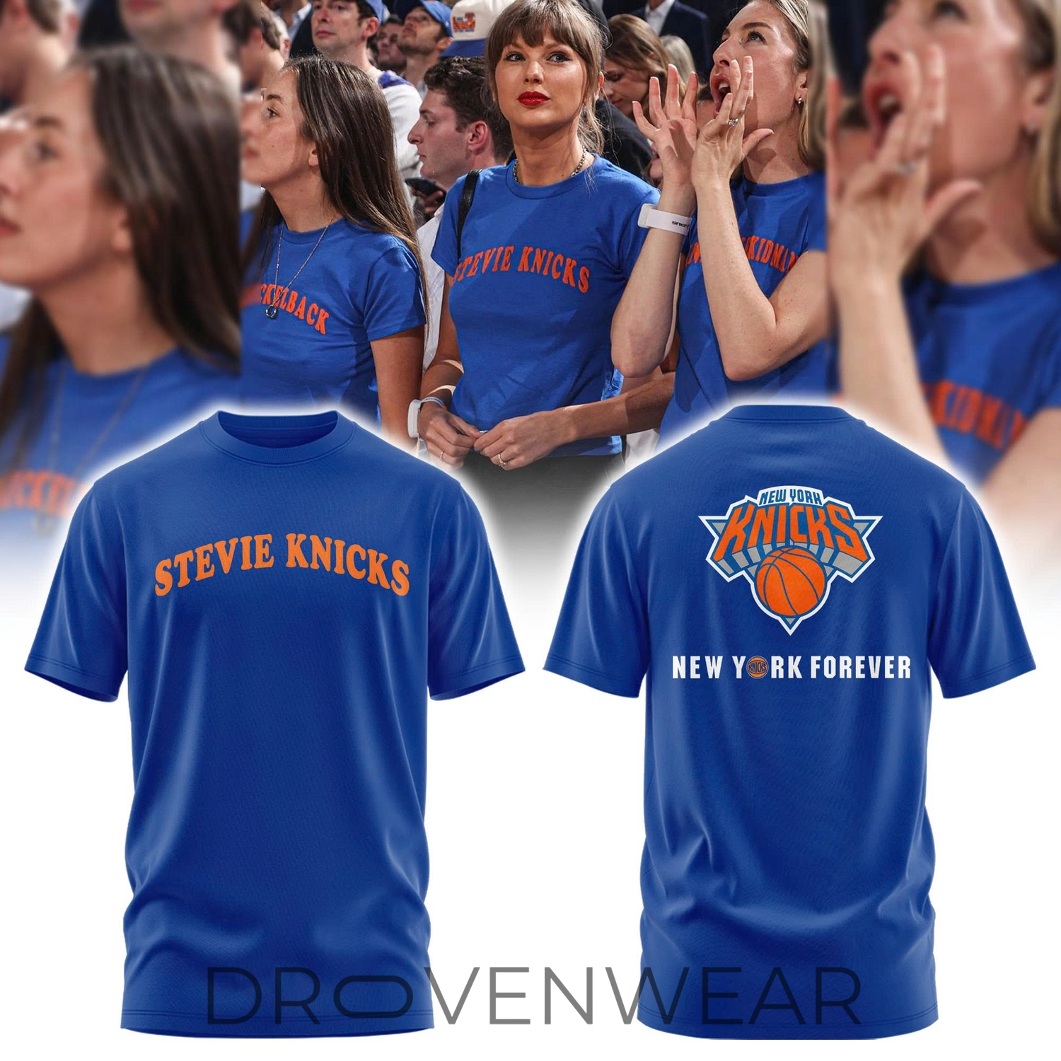 Stevie Knicks New York Fan Collection Tee Cap Joggers Stevie Knicks New York Fan Collection Tee Cap Joggers