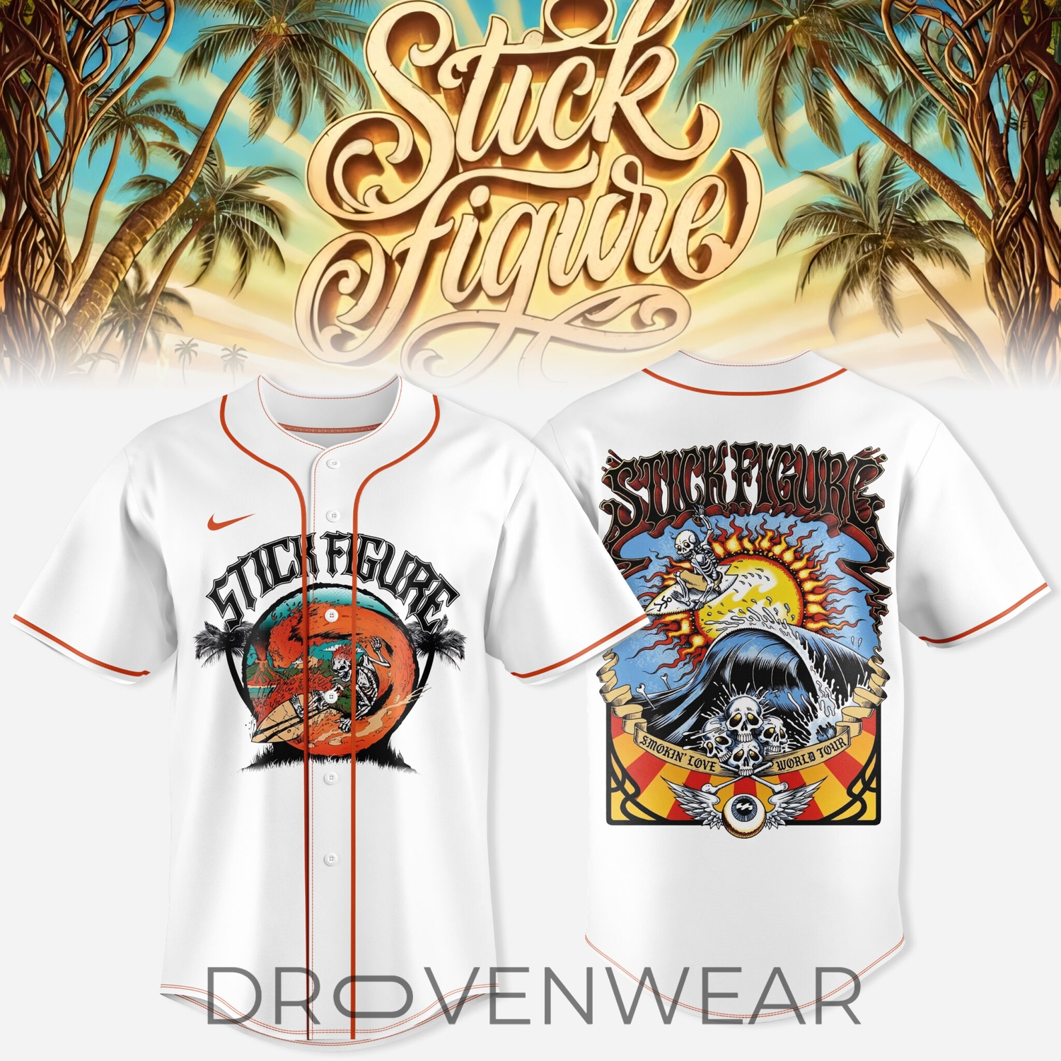 Stick Figure Enjoy The Ride Tour Limited Baseball Jersey Stick Figure Enjoy The Ride Tour Limited Baseball Jersey
