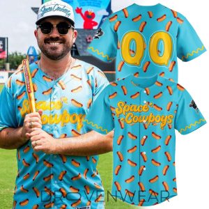 Sugar Land Space Cowboys 2026 Hot Dog Special Baseball Jersey by Drovenwear.com