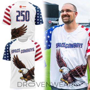 Sugar Land Space Cowboys America 250 Graphic Shirt by Drovenwear.com