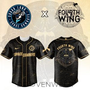 Sugar Land Space Cowboys Fourth Wing Theme Night Jersey by Drovenwear.com