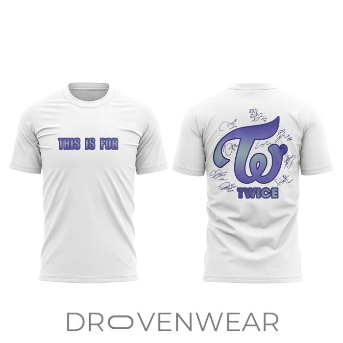 TWICE This Is For World Tour 2026 Concert Fan T-Shirt - Image 2