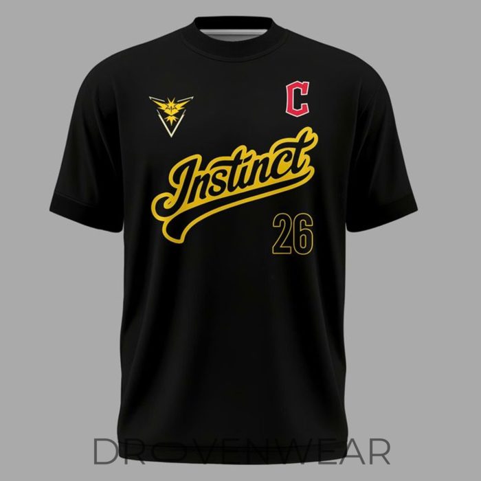 Team Instinct Cleveland Guardians Pokémon GO Night 2026 Fan Shirt - Image 2