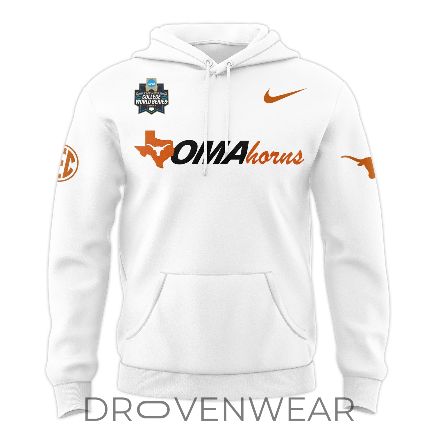 Texas Longhorns 2026 NCAA Baseball Omaha Hoodie Texas Longhorns 2026 NCAA Baseball Omaha Hoodie