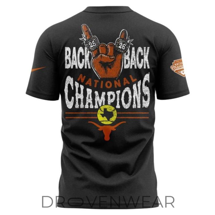 Texas Longhorns NCAA Softball National Champions 2026 Commemorative Shirt - Image 3