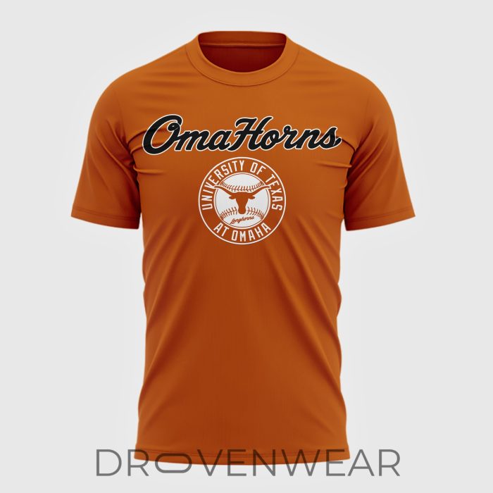 Texas Longhorns Omahorns Omaha Bound 2026 NCAA Baseball Fan T-Shirt - Image 2