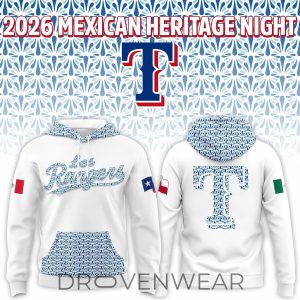 Texas Rangers 2026 Mexican Heritage Celebration Hoodie by Drovenwear.com