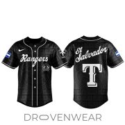 Texas Rangers Salvadoran Heritage Celebration Black Jersey 2026 - Image 2