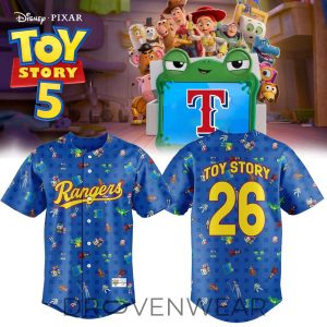 Texas Rangers Toy Story Theme Baseball Jersey 2026 by Drovenwear.com