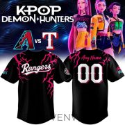 Texas Rangers X Saja Boys KPop Demon Hunters Baseball Jersey 2026