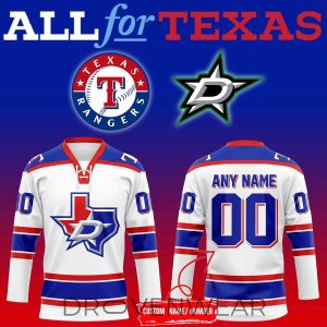 Texas Rangers x Dallas Stars Night 2026 Hockey Jersey by Drovenwear.com