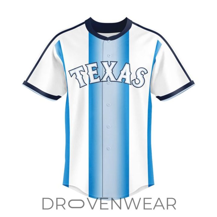 Texas Rangers x Lionel Messi Argentina Heritage Baseball Jersey - Image 2