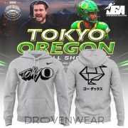 Tokyo Oregon Football Showcase Hoodie - Gray