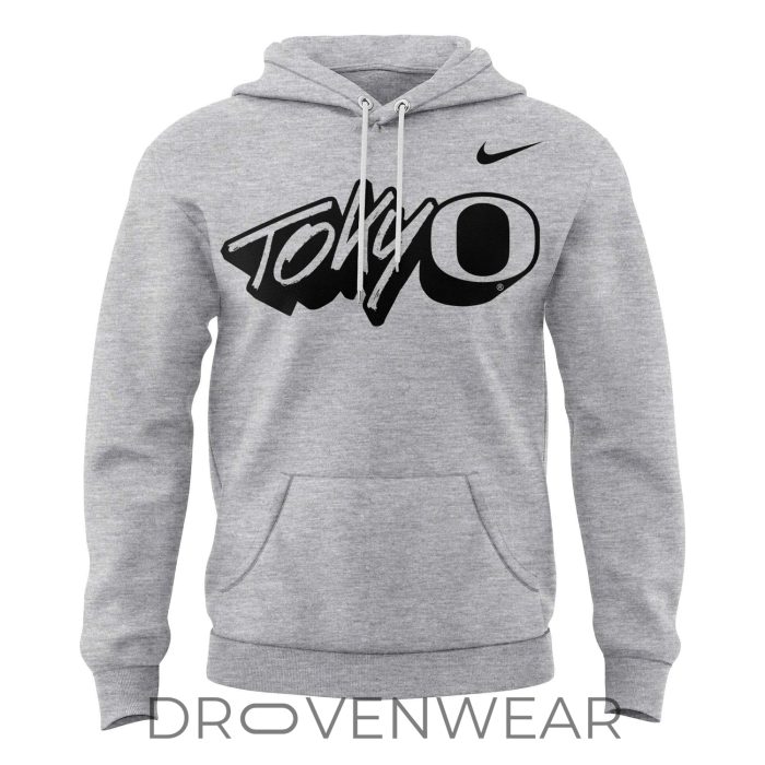 Tokyo Oregon Football Showcase Hoodie - Gray - Image 2