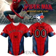 Toronto Blue Jays x Spider-Man Brand New Day Baseball Jersey 2026