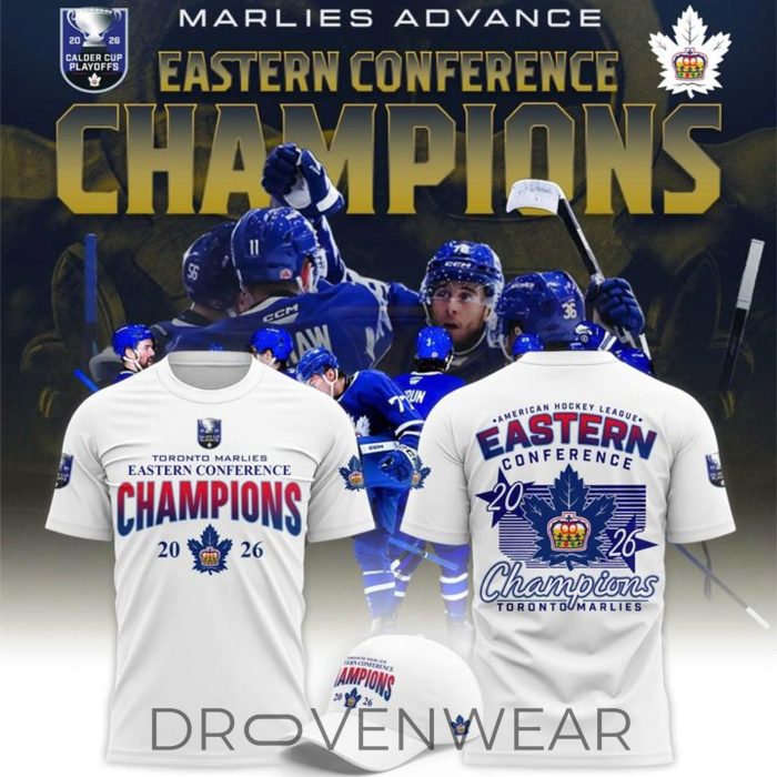 Toronto Marlies 2026 AHL Eastern Conference Champions Celebration Tee - Image 2