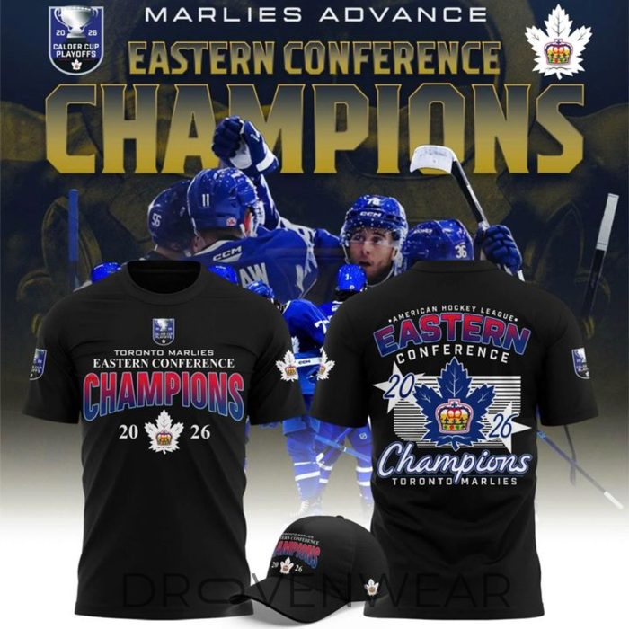 Toronto Marlies 2026 AHL Eastern Conference Champions Celebration Tee - Image 3