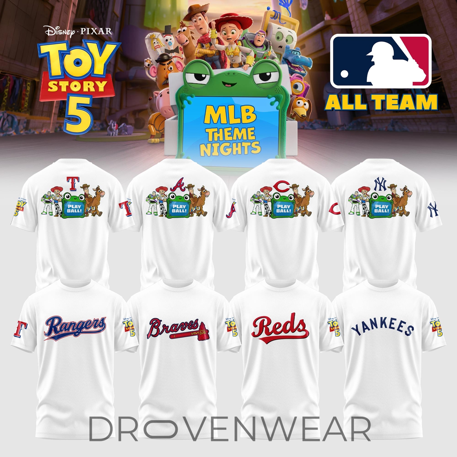 Toy Story 5 MLB Theme Nights Fan Edition Graphic T-Shirt Toy Story 5 MLB Theme Nights Fan Edition Graphic T-Shirt