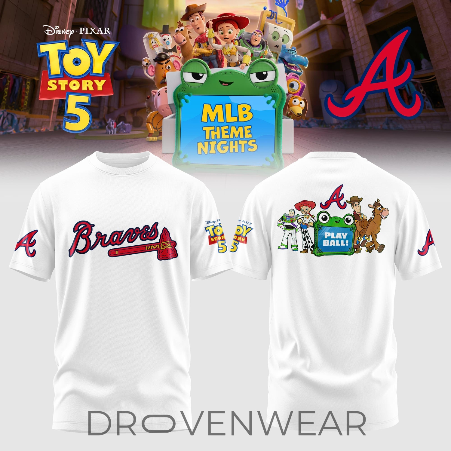 Toy Story 5 MLB Theme Nights Fan Edition Graphic T-Shirt Toy Story 5 MLB Theme Nights Fan Edition Graphic T-Shirt