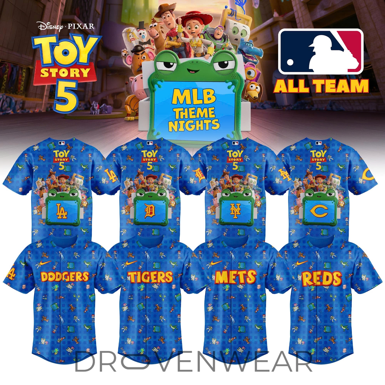 Toy Story 5 x MLB Theme Event Special Edition Baseball Jersey V2 Toy Story 5 x MLB Theme Event Special Edition Baseball Jersey V2
