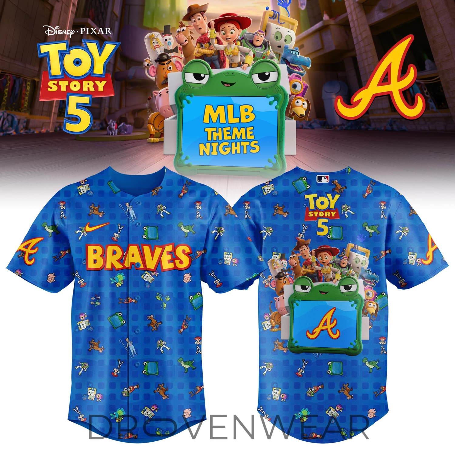 Toy Story 5 x MLB Theme Event Special Edition Baseball Jersey V2 Toy Story 5 x MLB Theme Event Special Edition Baseball Jersey V2