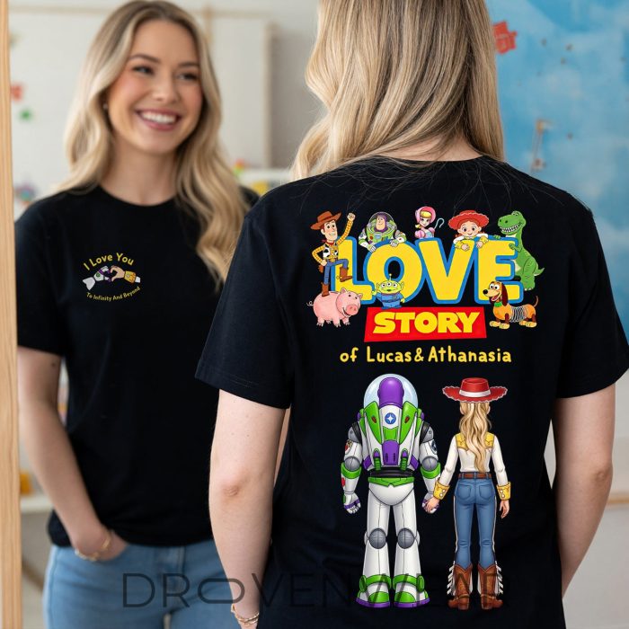 Toy Story Love Story Tshirt - Personalized Gifts For Couple - Image 3