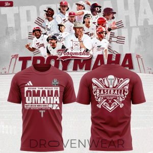 Troy Trojans Troymaha 2026 Red Graphic Tee by Drovenwear.com