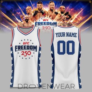 UFC Freedom 250 White House Custom Basketball Jersey by Drovenwear.com