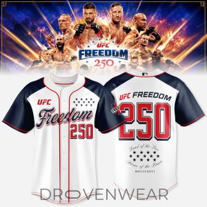 UFC Freedom 250 White House Exclusive Baseball Jersey by Drovenwear.com