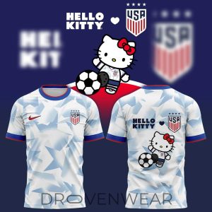 US Soccer Hello Kitty Night Limited Fan Tee 2026 by Drovenwear.com