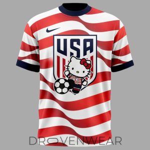 USA Soccer x Hello Kitty World Cup 2026 Home Shirt by Drovenwear.com
