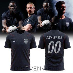 United States Mens National Team Black Stripes Custom Tee by Drovenwear.com