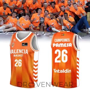 Valencia Basket 2026 Liga Endesa Champions Basketball Jersey by Drovenwear.com