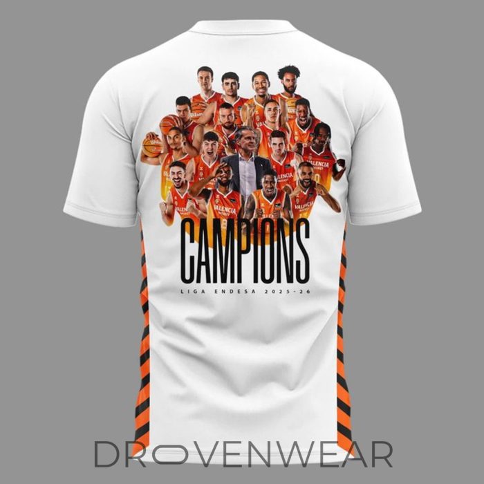 Valencia Basket 2026 Liga Endesa Champions Basketball Shirt - Image 3